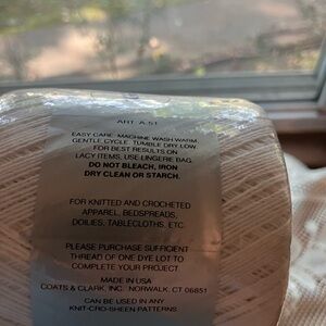 Cream Yarn for Fiber Arts